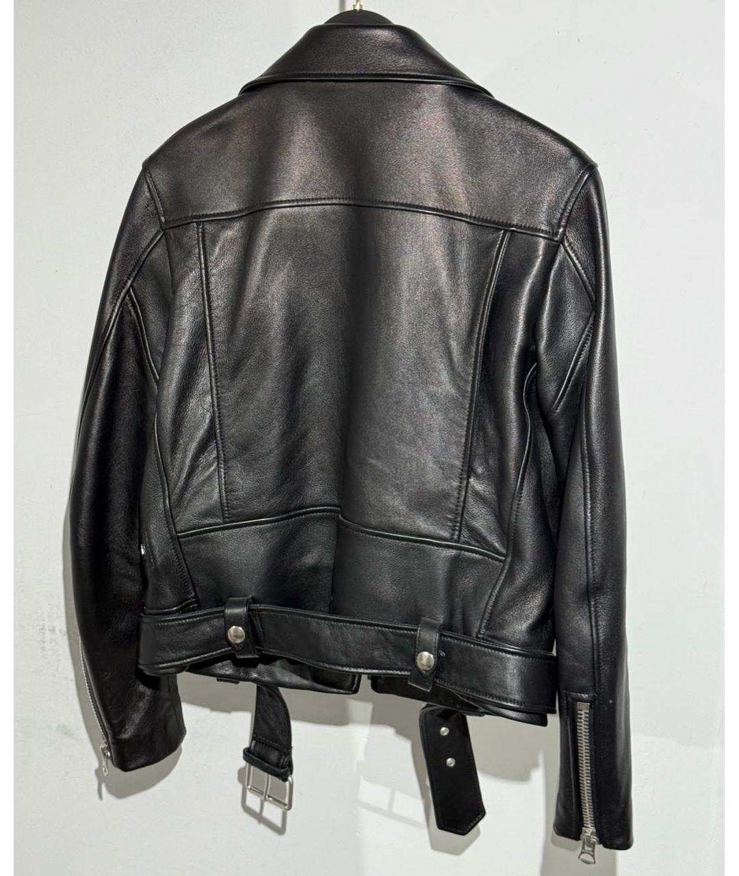 ACNE STUDIOS Черная кожаная куртка, фото 2