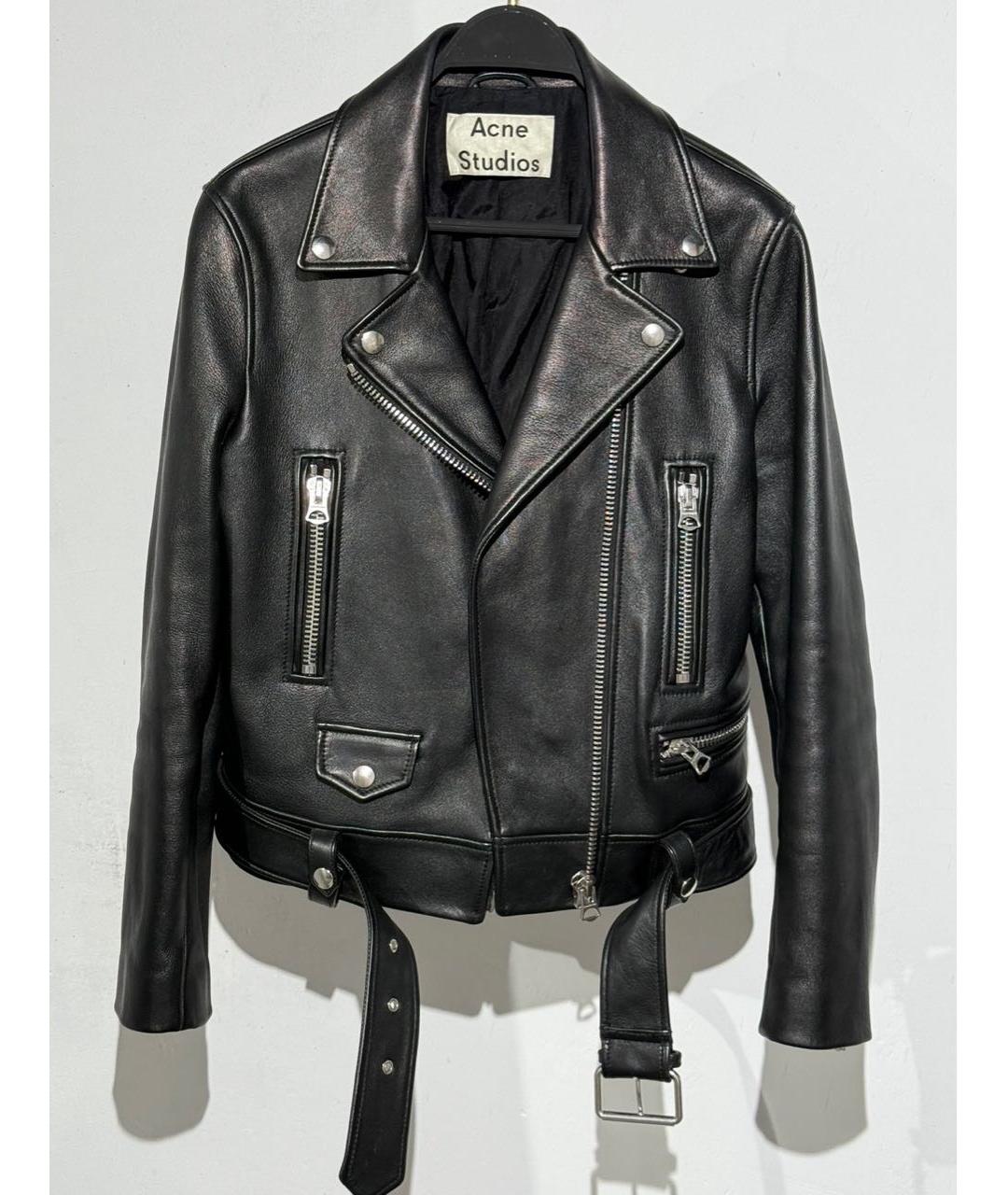 ACNE STUDIOS Черная кожаная куртка, фото 8