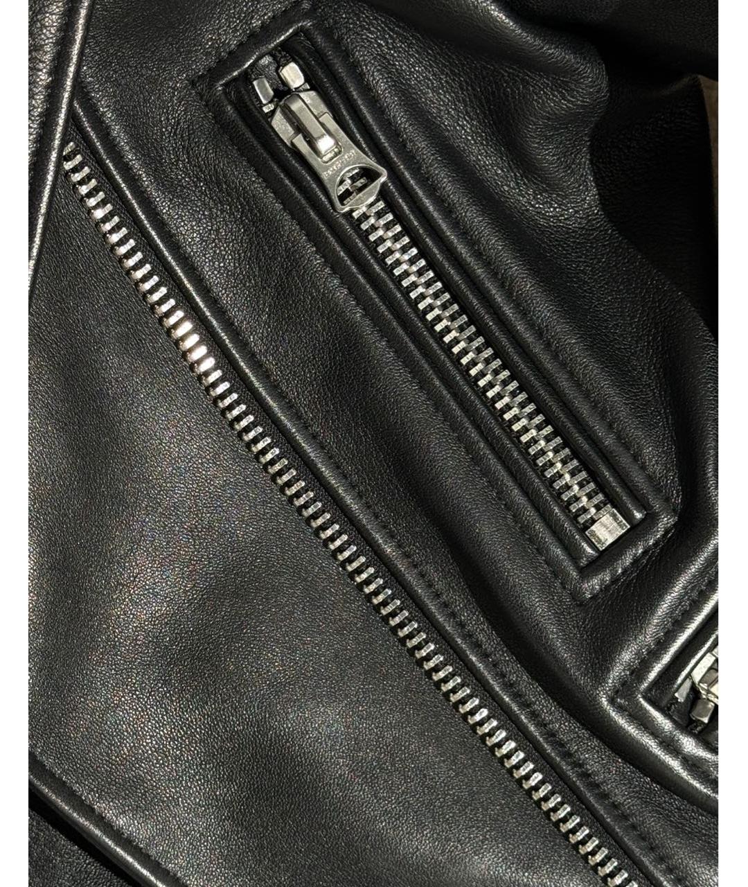 ACNE STUDIOS Черная кожаная куртка, фото 4