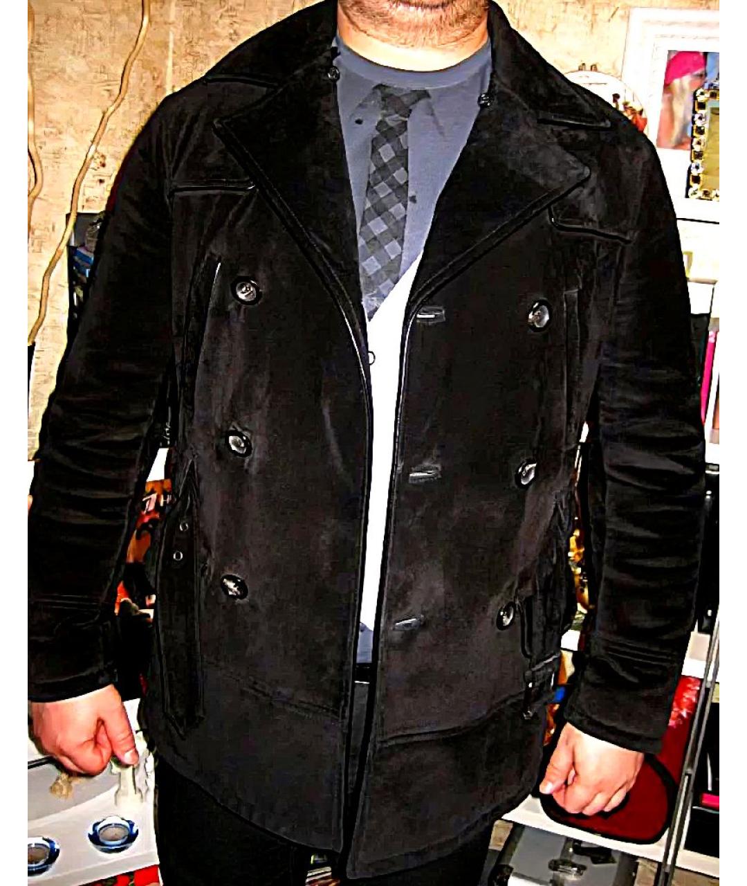 PAL ZILERI Черная замшевая куртка, фото 5