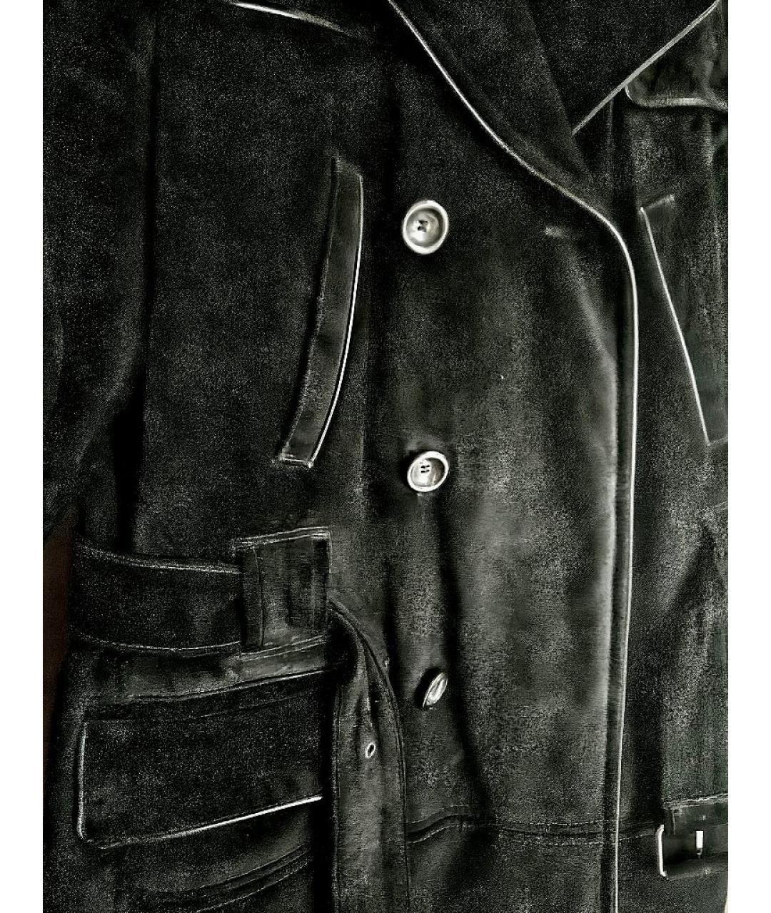 PAL ZILERI Черная замшевая куртка, фото 4