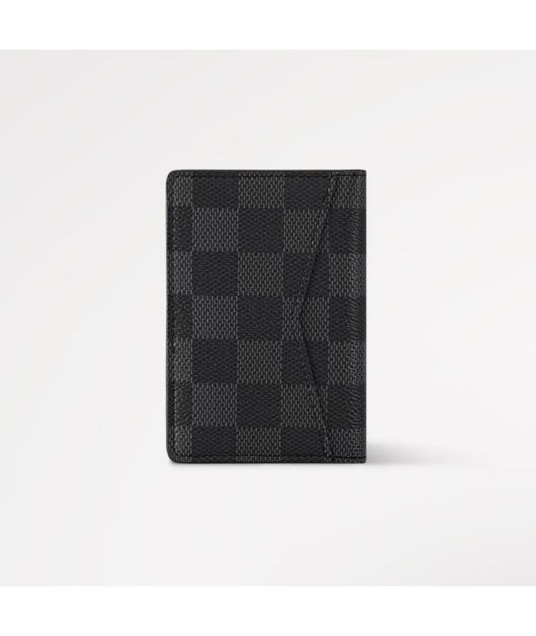 LOUIS VUITTON Антрацитовый кошелек, фото 4