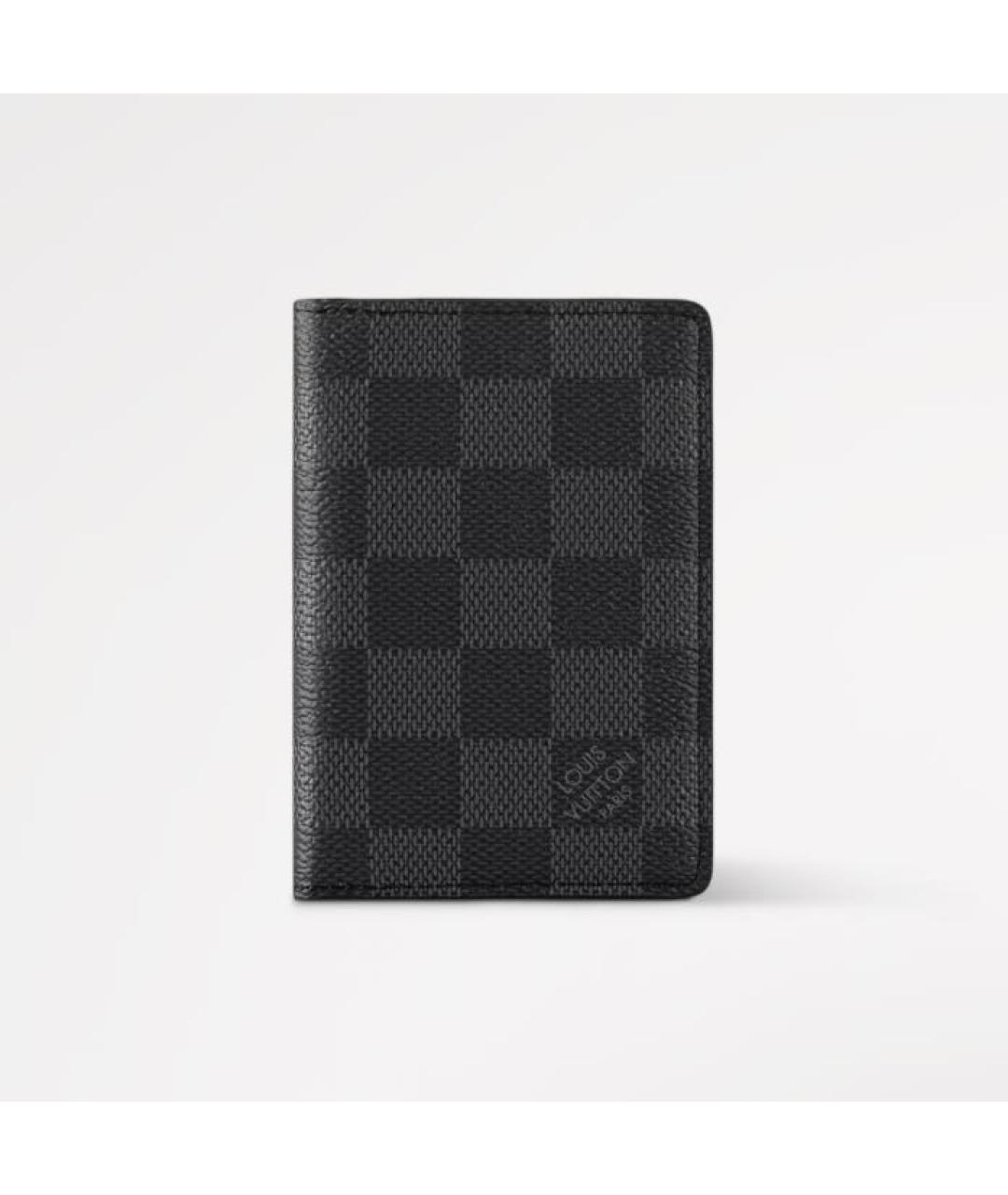 LOUIS VUITTON Антрацитовый кошелек, фото 5