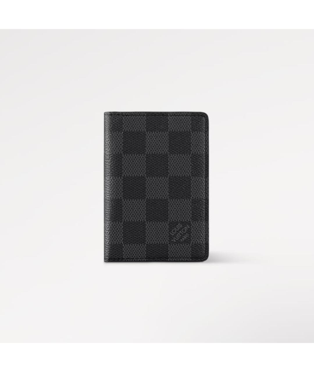 LOUIS VUITTON Антрацитовый кошелек, фото 6