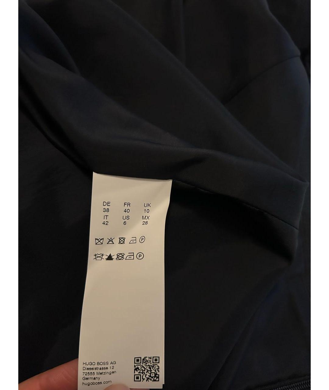 HUGO BOSS Черная шерстяная юбка миди, фото 5