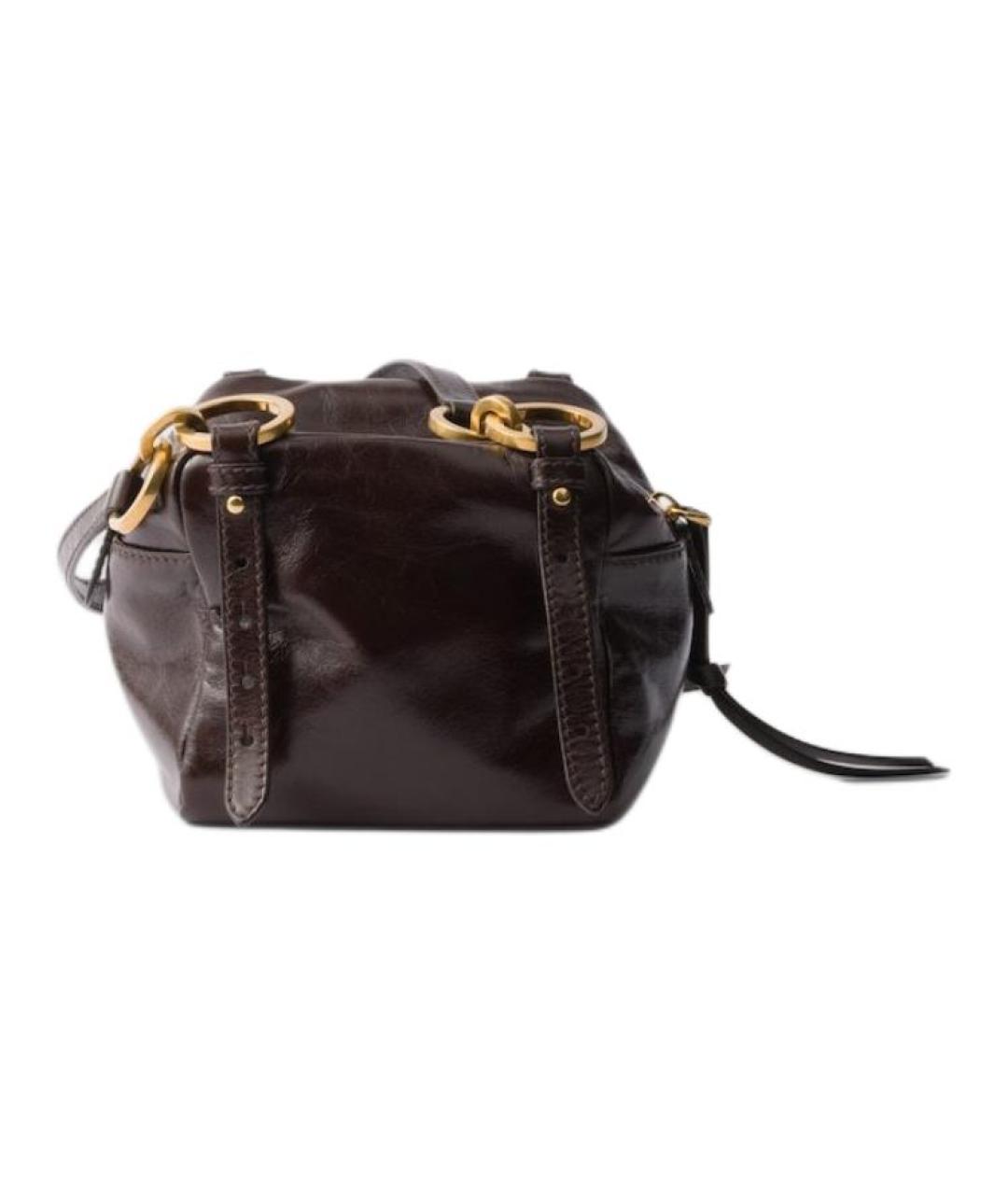 PRADA Коричневая кожаная сумка через плечо, фото 3