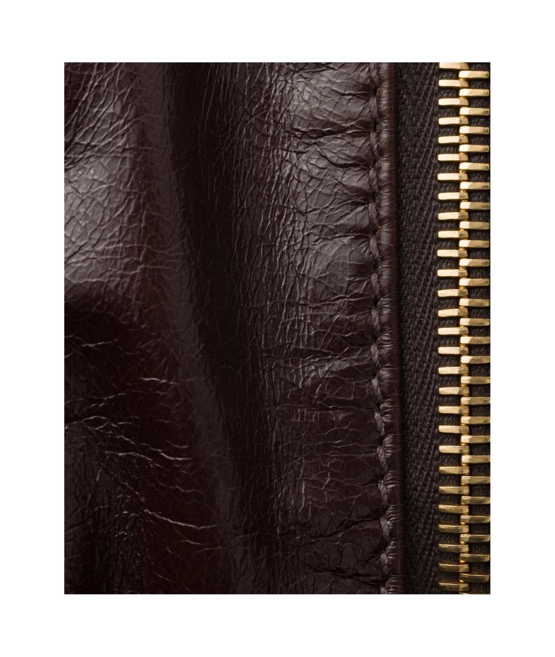 PRADA Коричневая кожаная сумка через плечо, фото 5