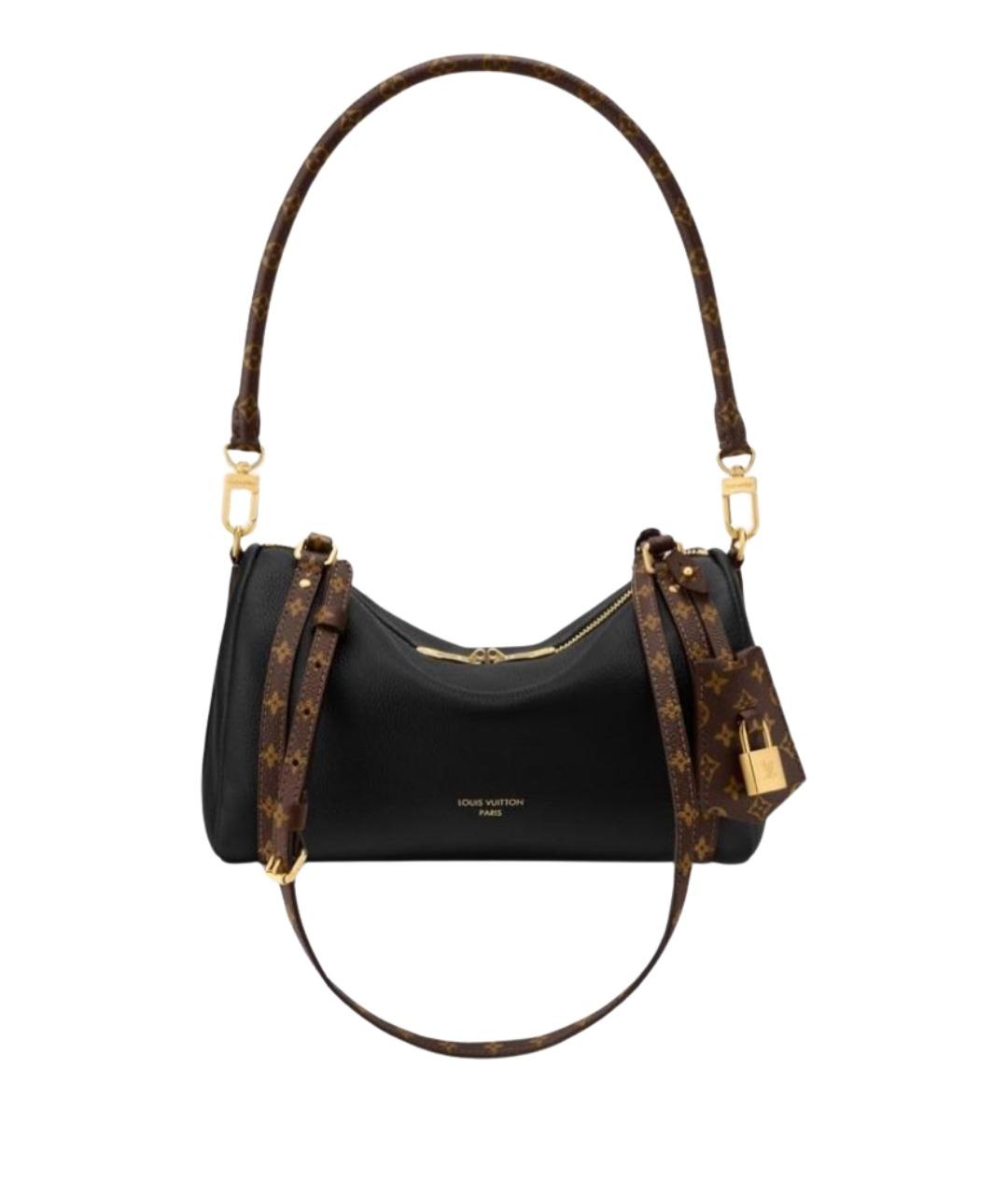 LOUIS VUITTON Черная кожаная сумка через плечо, фото 1