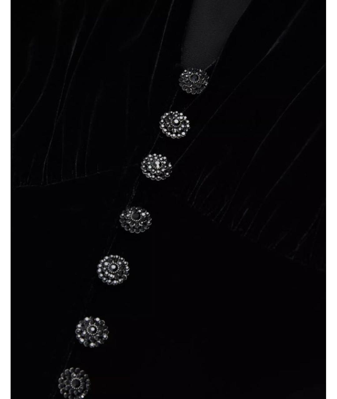 THE KOOPLES Черное бархатное вечернее платье, фото 4