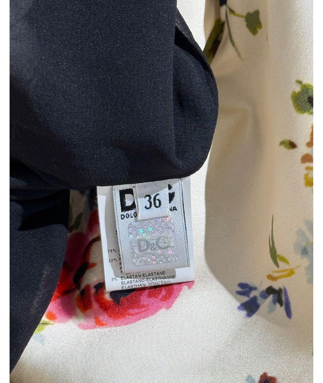 DOLCE&GABBANA Бежевое ацетатное повседневное платье, фото 6