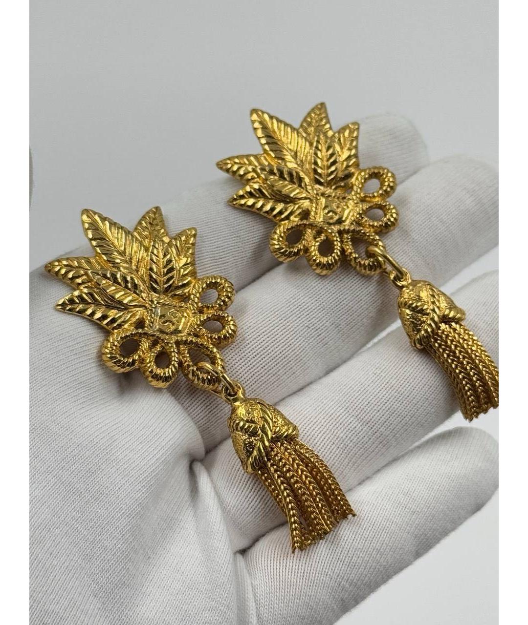 SONIA RYKIEL Золотые позолоченные клипсы, фото 5