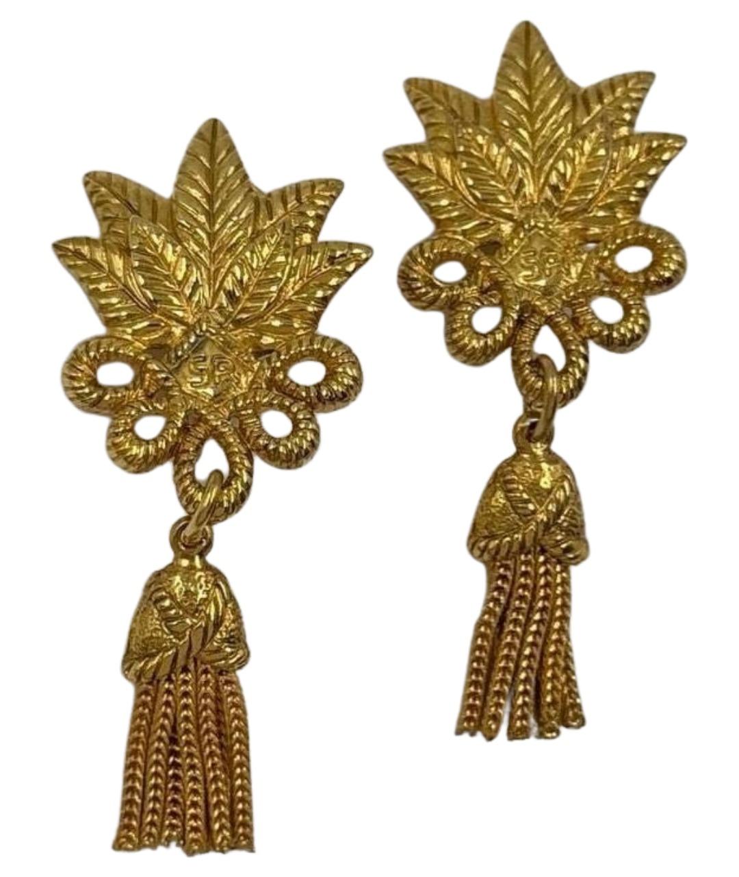 SONIA RYKIEL Золотые позолоченные клипсы, фото 1