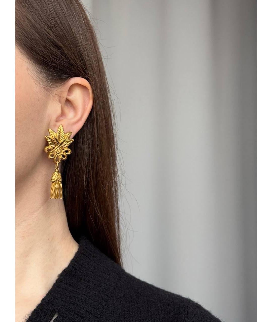 SONIA RYKIEL Золотые позолоченные клипсы, фото 6