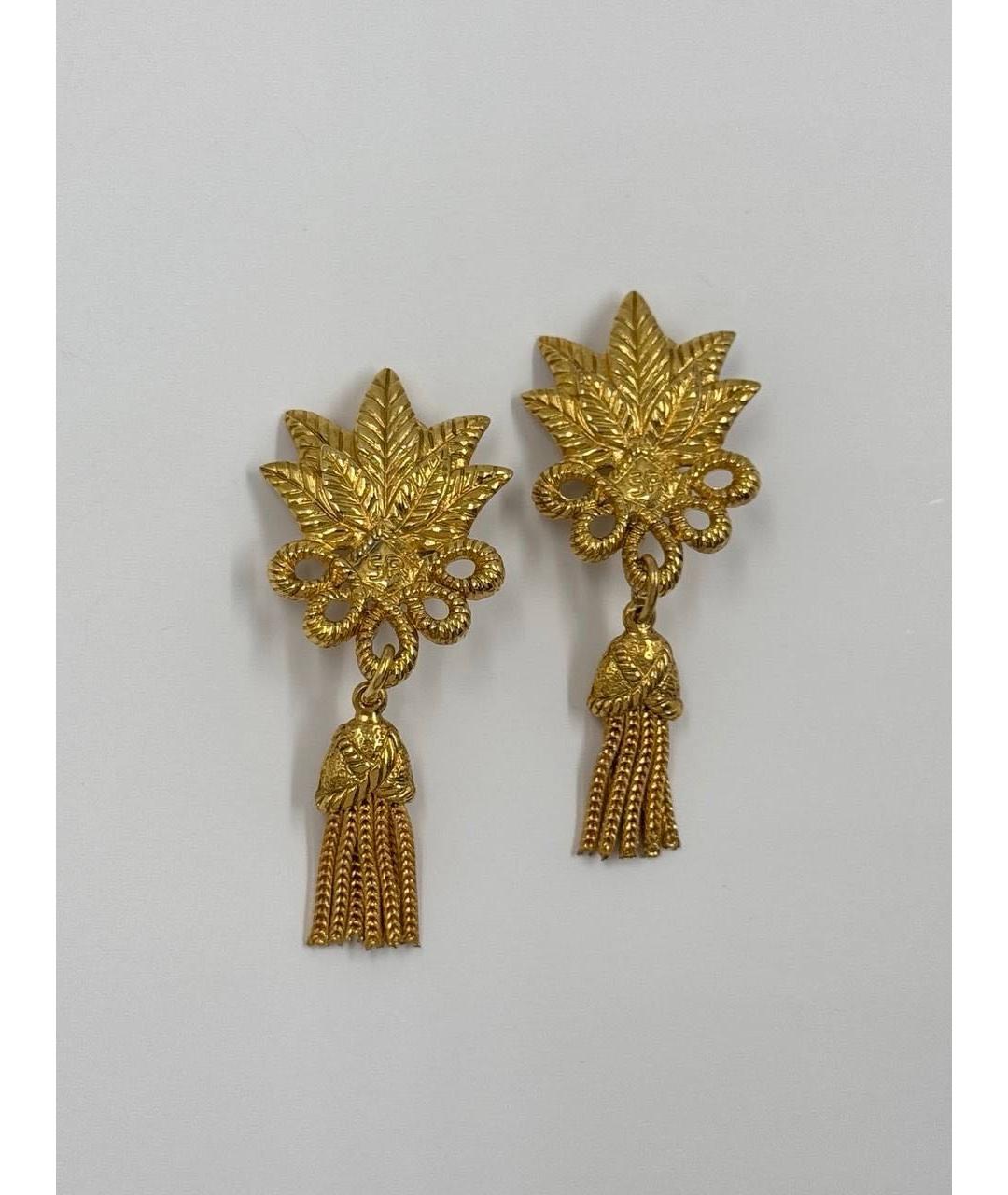 SONIA RYKIEL Золотые позолоченные клипсы, фото 7