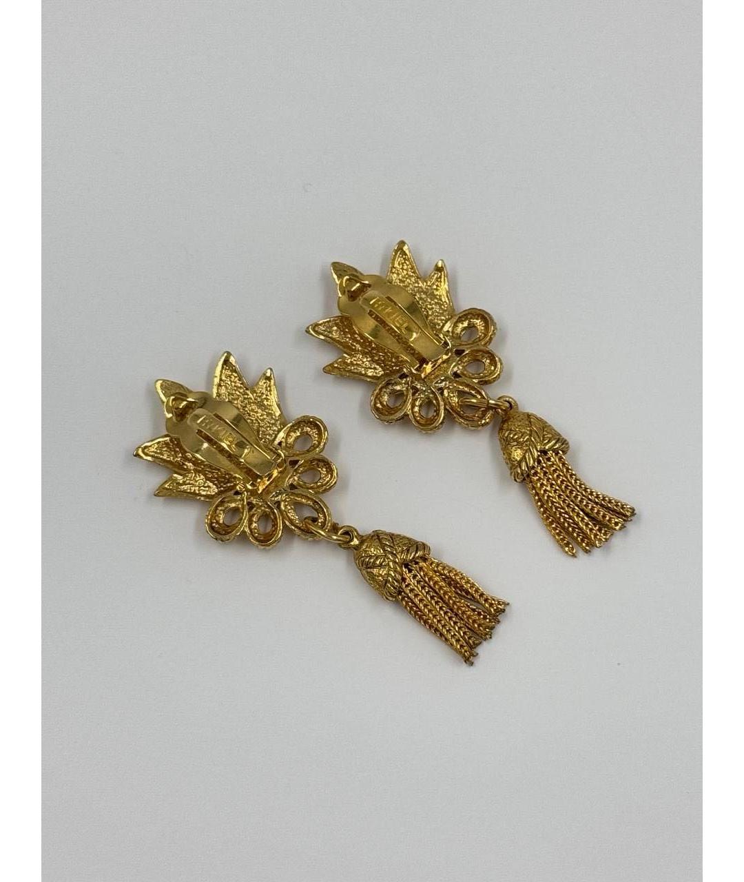 SONIA RYKIEL Золотые позолоченные клипсы, фото 2