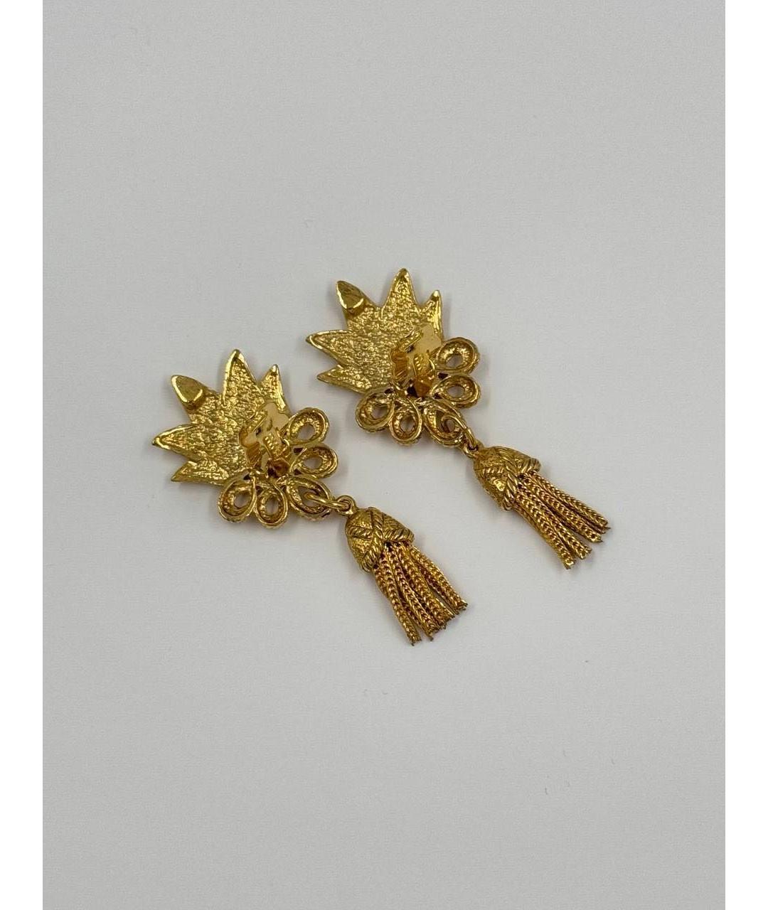 SONIA RYKIEL Золотые позолоченные клипсы, фото 3