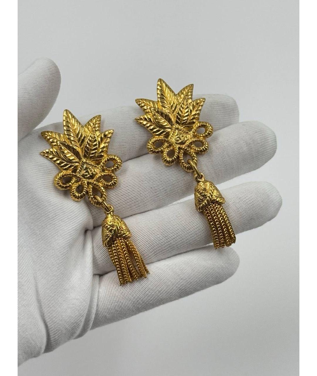 SONIA RYKIEL Золотые позолоченные клипсы, фото 4