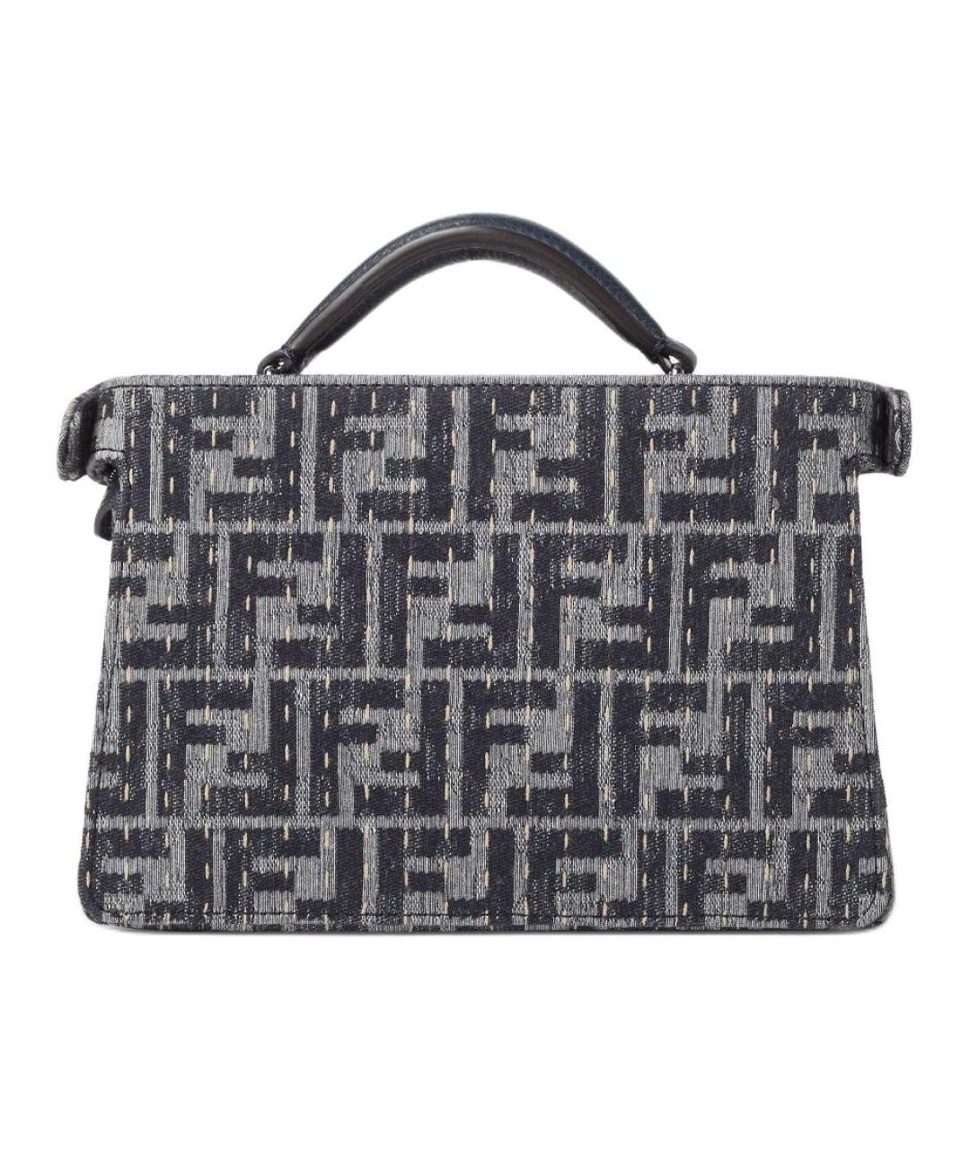 FENDI Темно-синяя сумка на плечо, фото 3