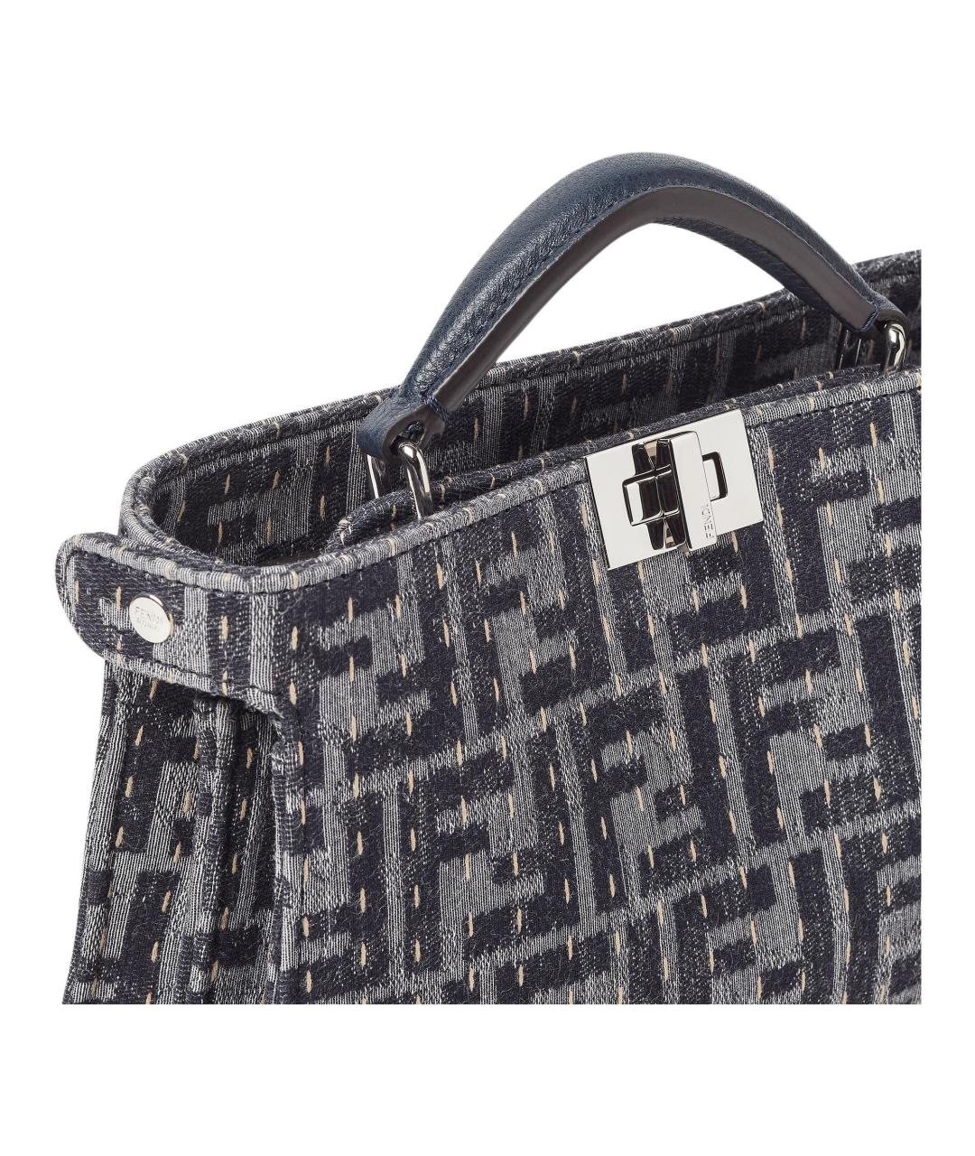 FENDI Темно-синяя сумка на плечо, фото 5