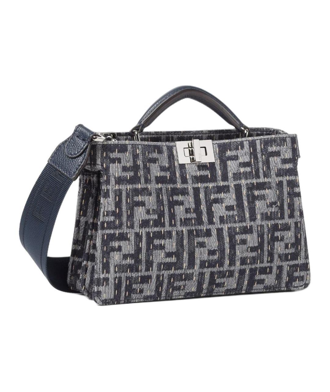 FENDI Темно-синяя сумка на плечо, фото 2