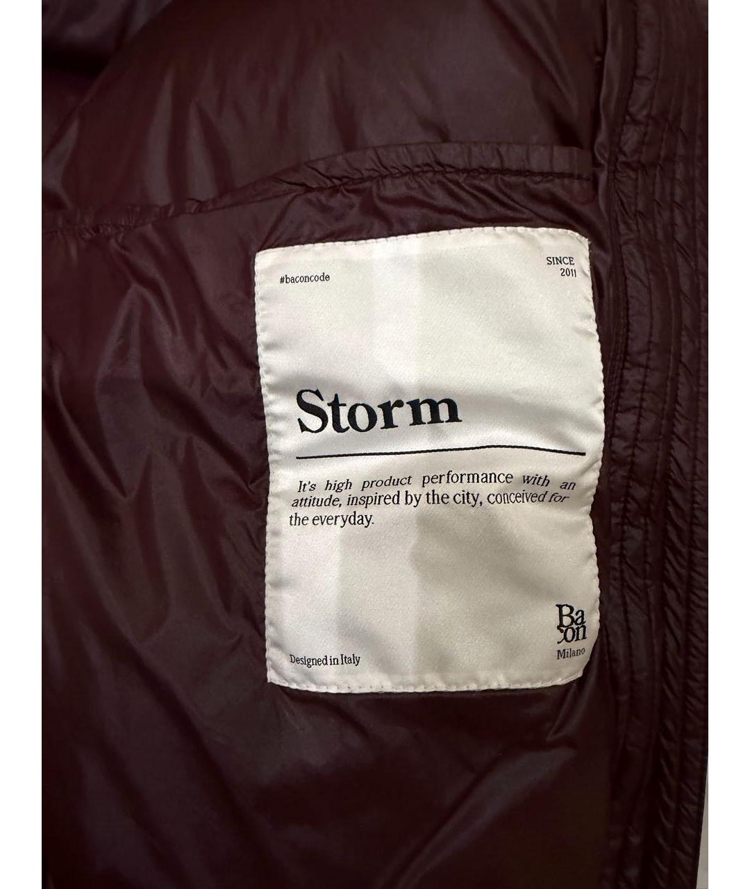 BACON Бордовый пуховик, фото 5