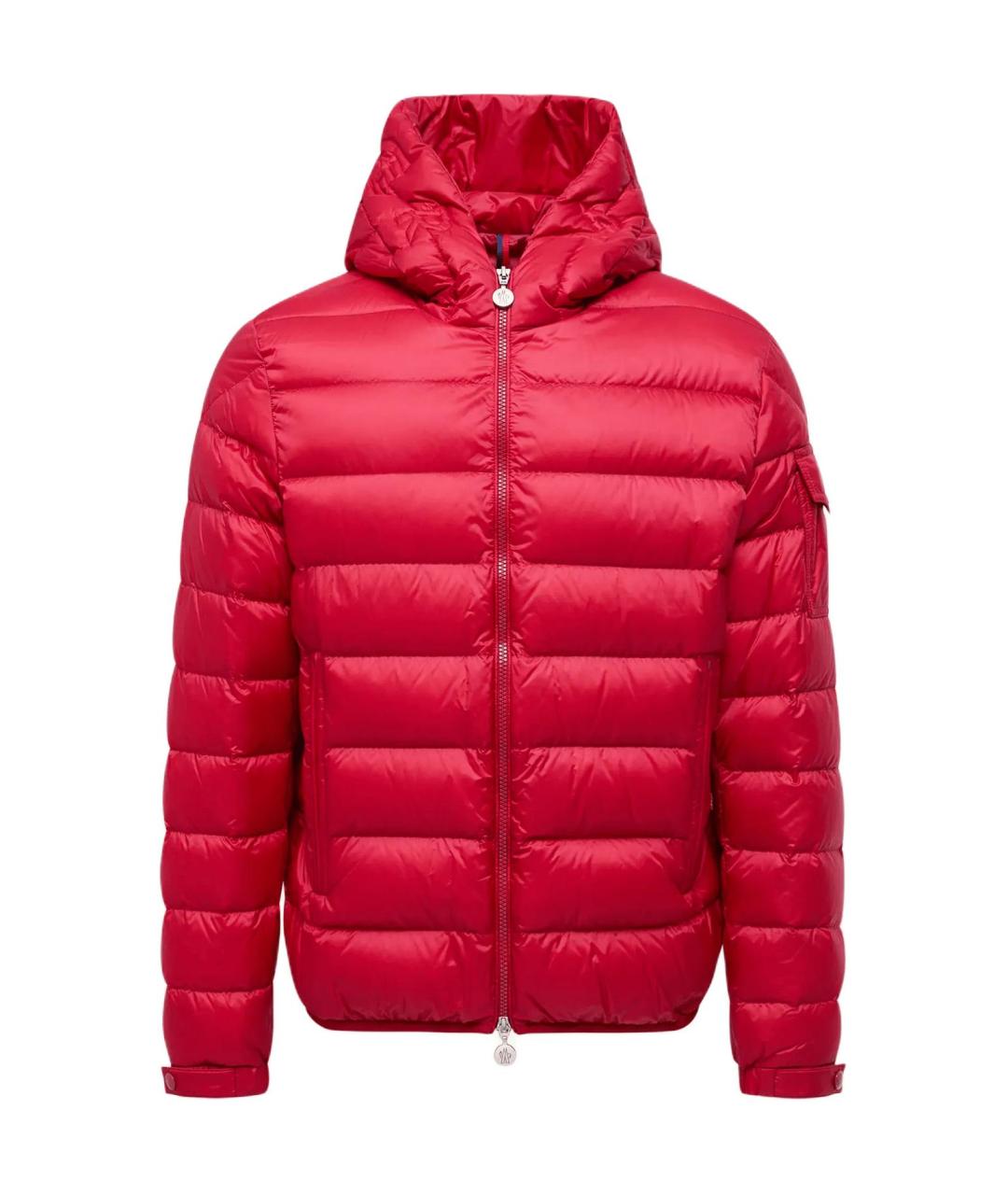 MONCLER Красный пуховик, фото 1
