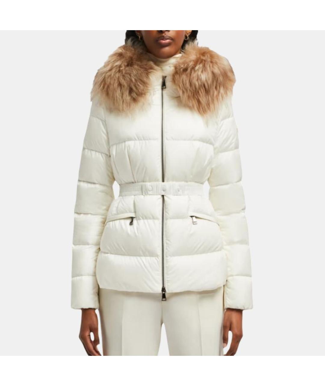 MONCLER Белый пуховик, фото 2