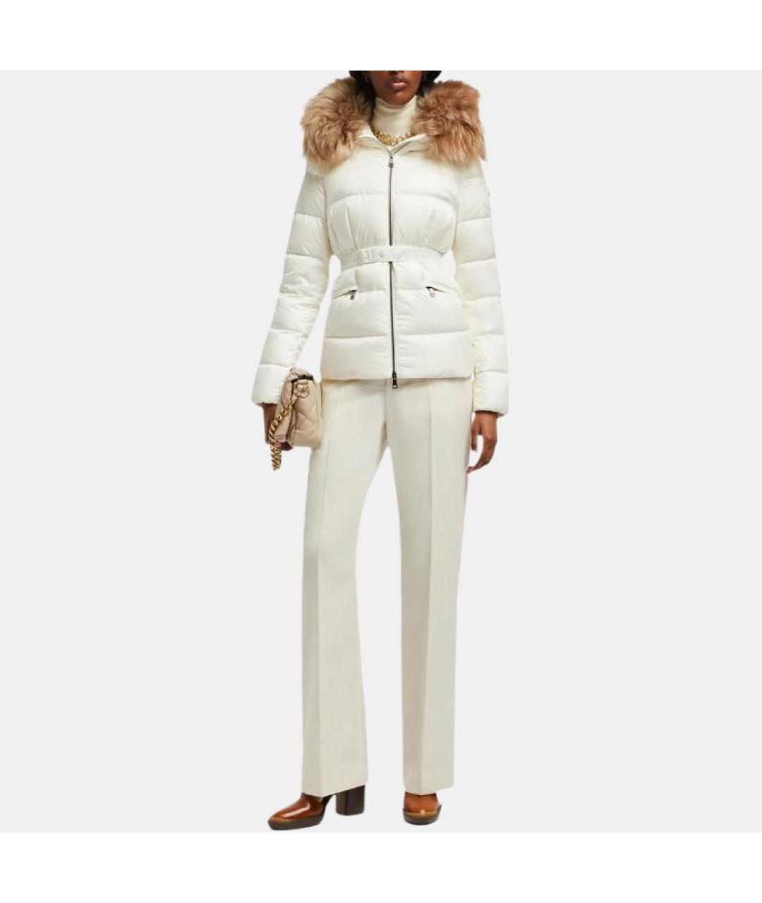MONCLER Белый пуховик, фото 3