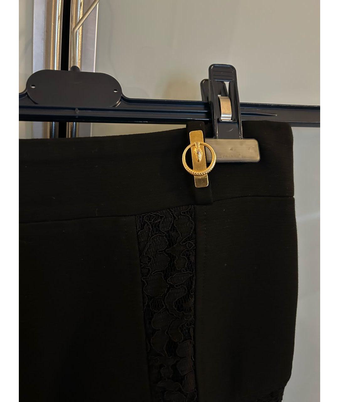 CAVALLI CLASS Черная полиэстеровая юбка миди, фото 3