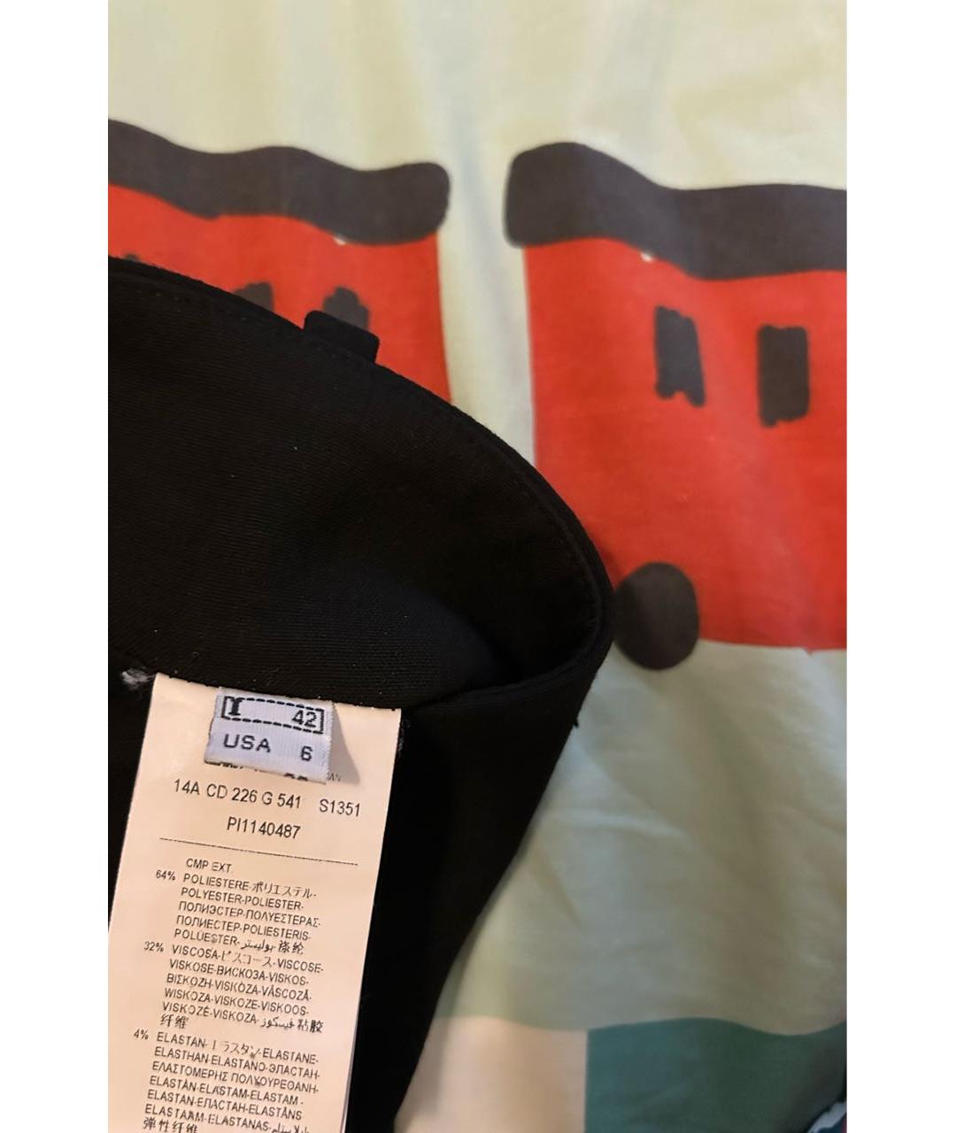 CAVALLI CLASS Черная полиэстеровая юбка миди, фото 5