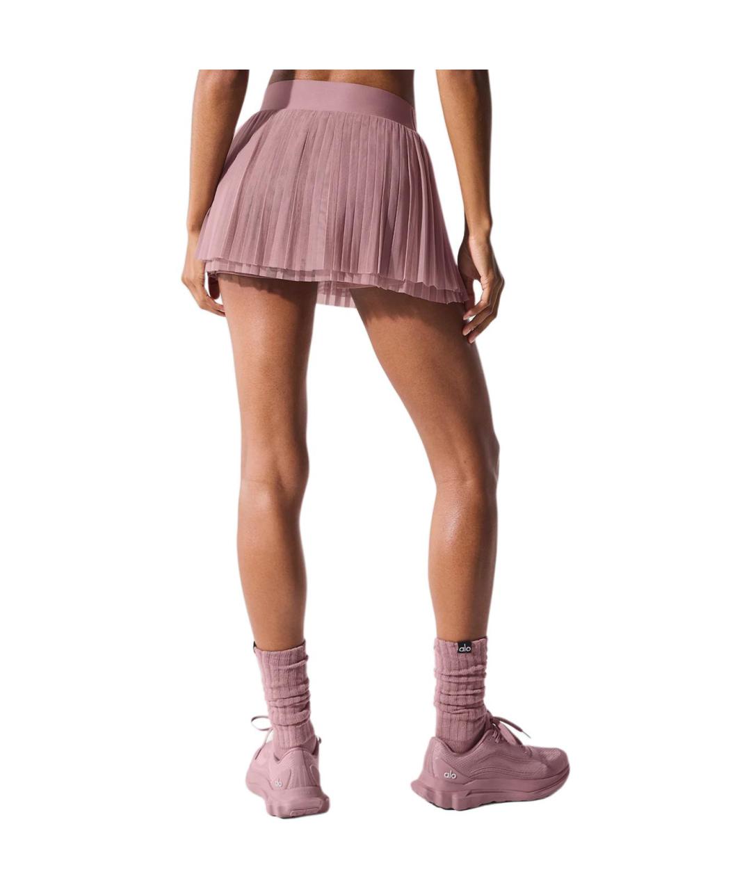 ALO YOGA Розовая юбка мини, фото 2