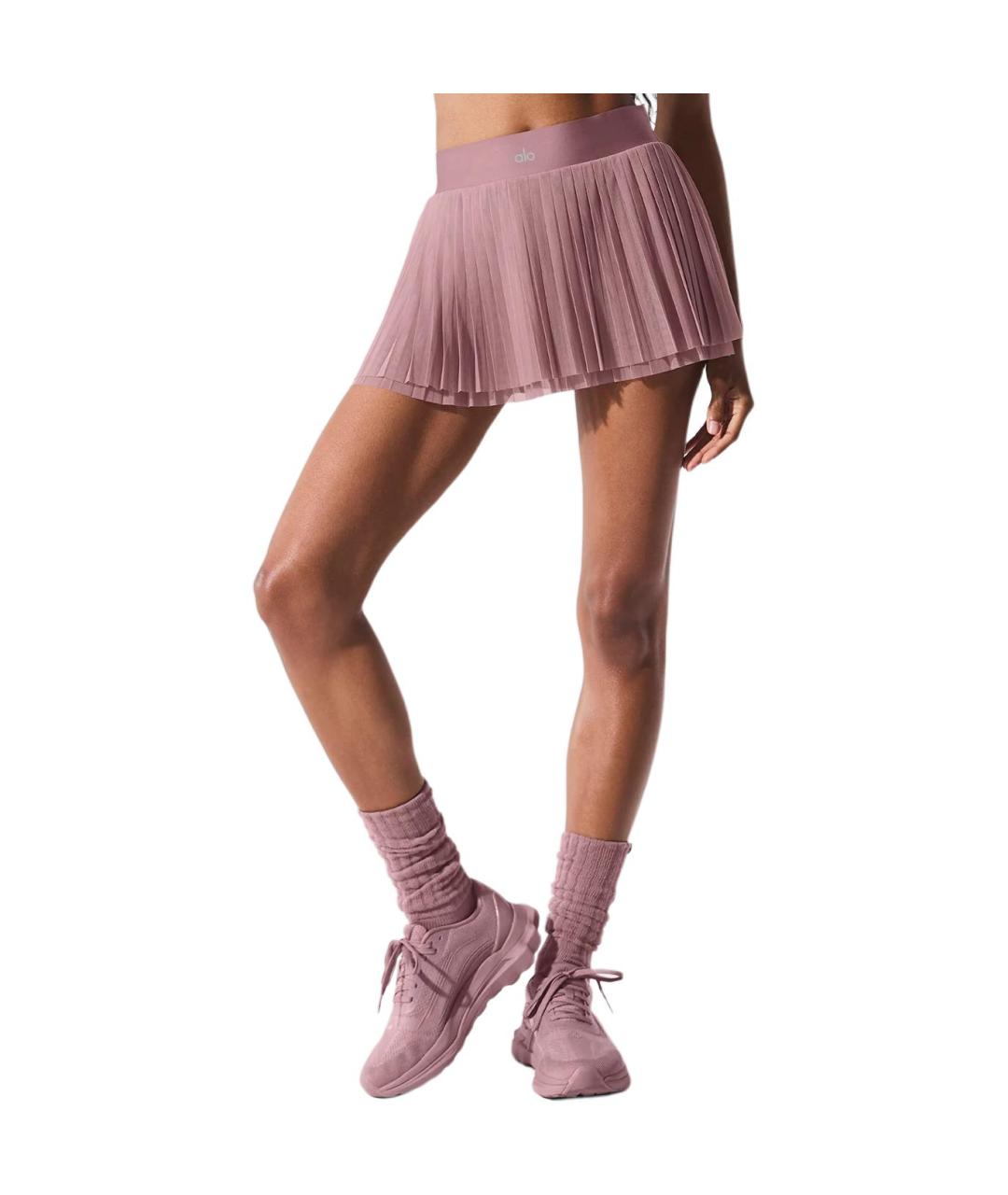 ALO YOGA Розовая юбка мини, фото 3