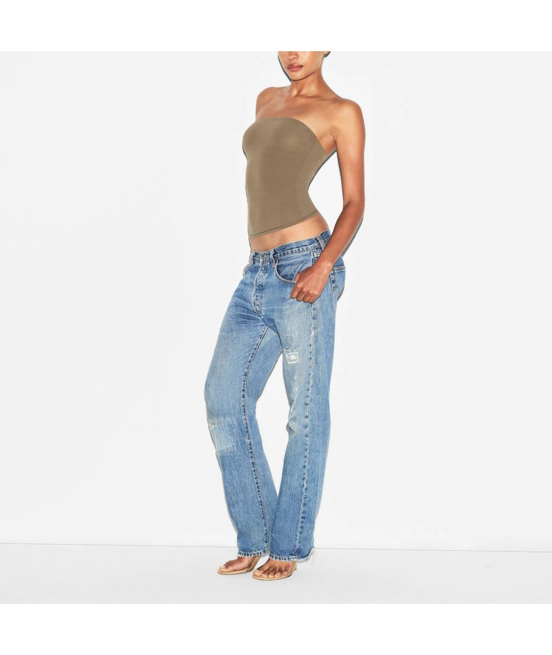 SKIMS Коричневая майка, фото 4