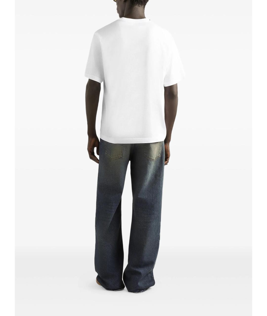 DOLCE&GABBANA Белая хлопковая футболка, фото 3