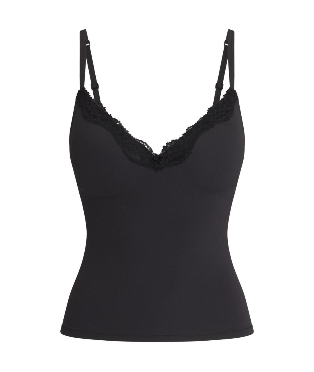 SKIMS Черная майка, фото 1