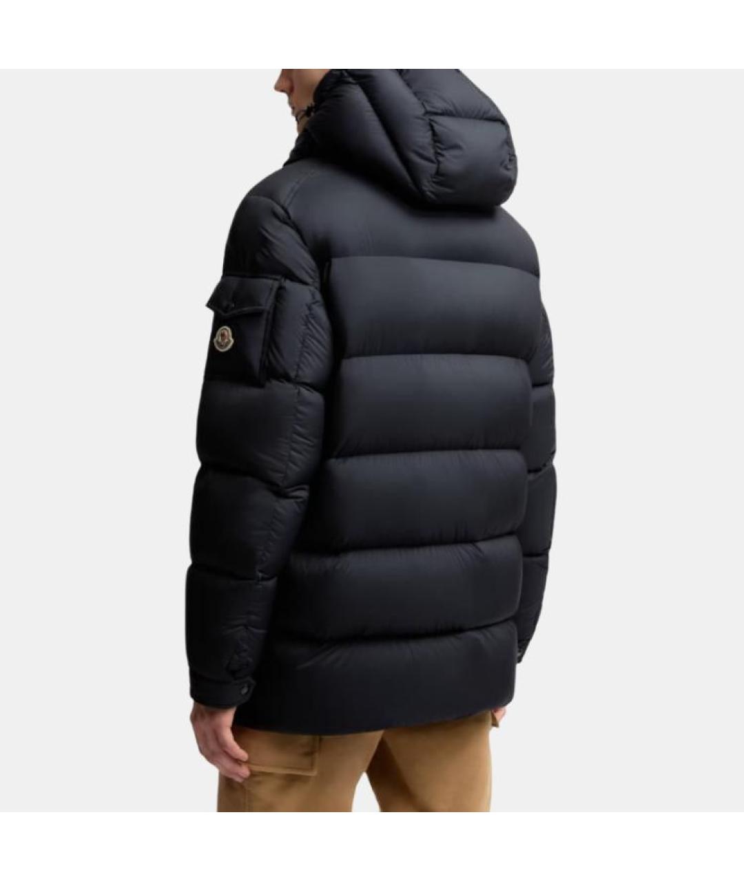 MONCLER Темно-синий пуховик, фото 4