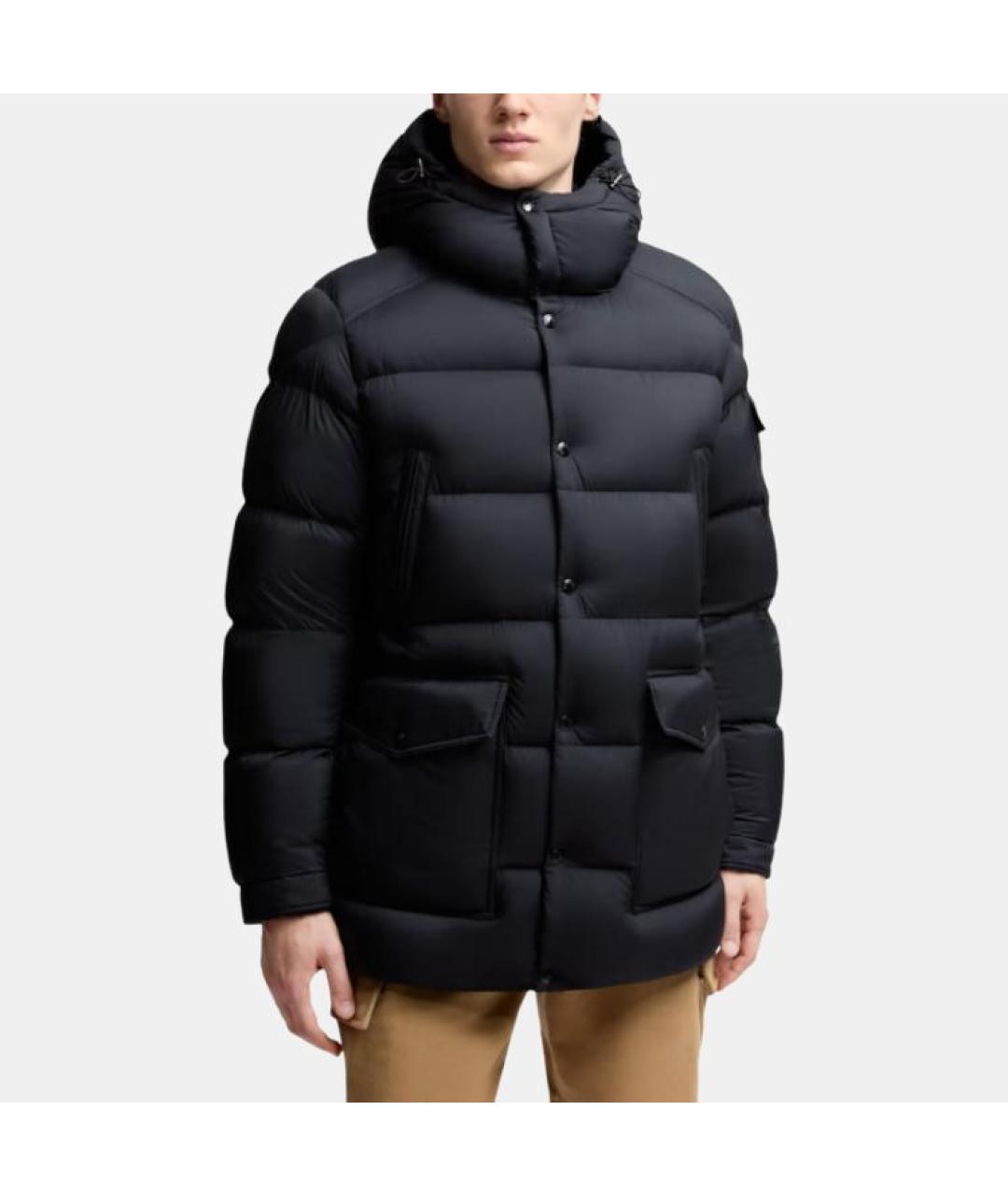 MONCLER Темно-синий пуховик, фото 3