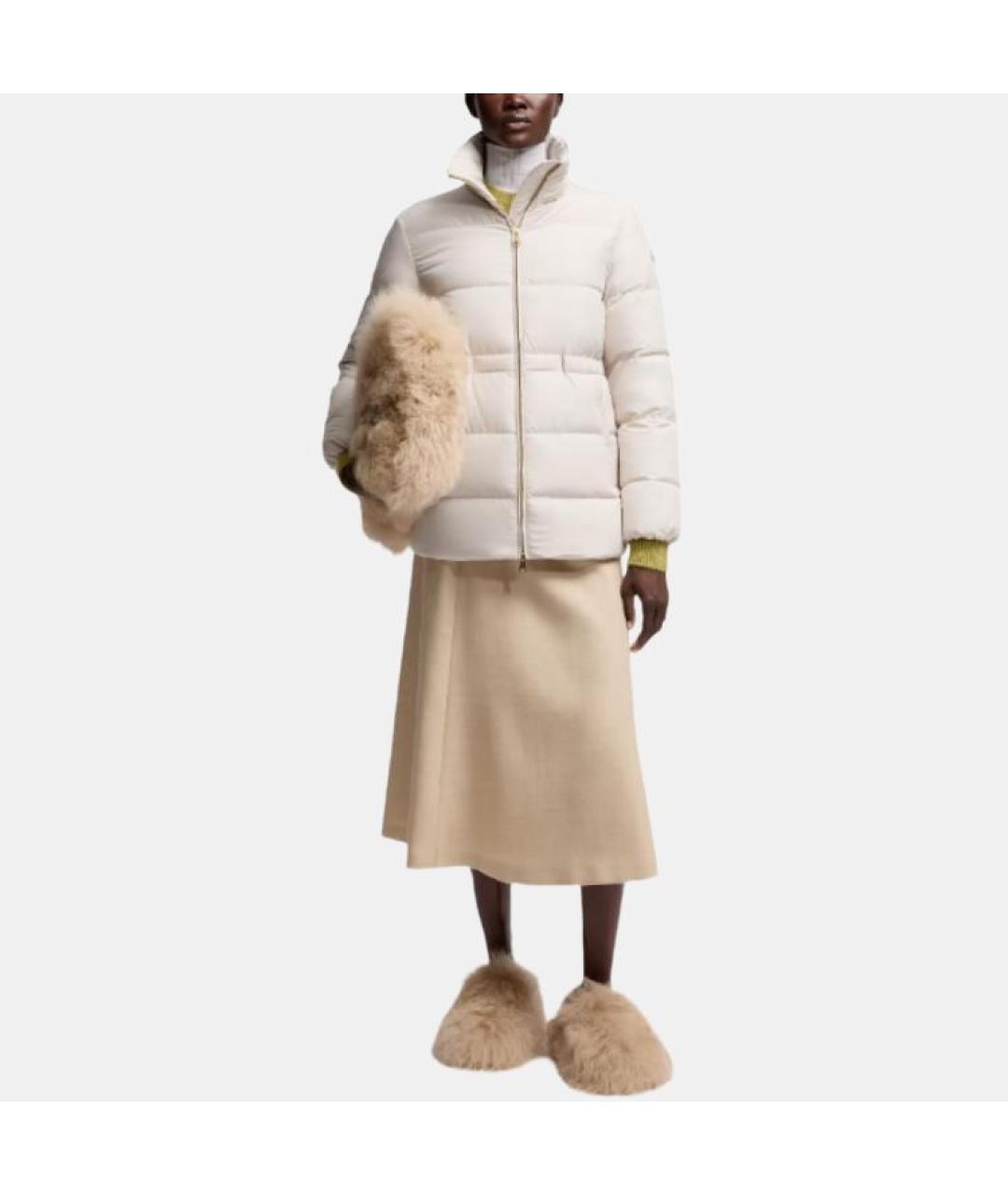 MONCLER Белый пуховик, фото 3
