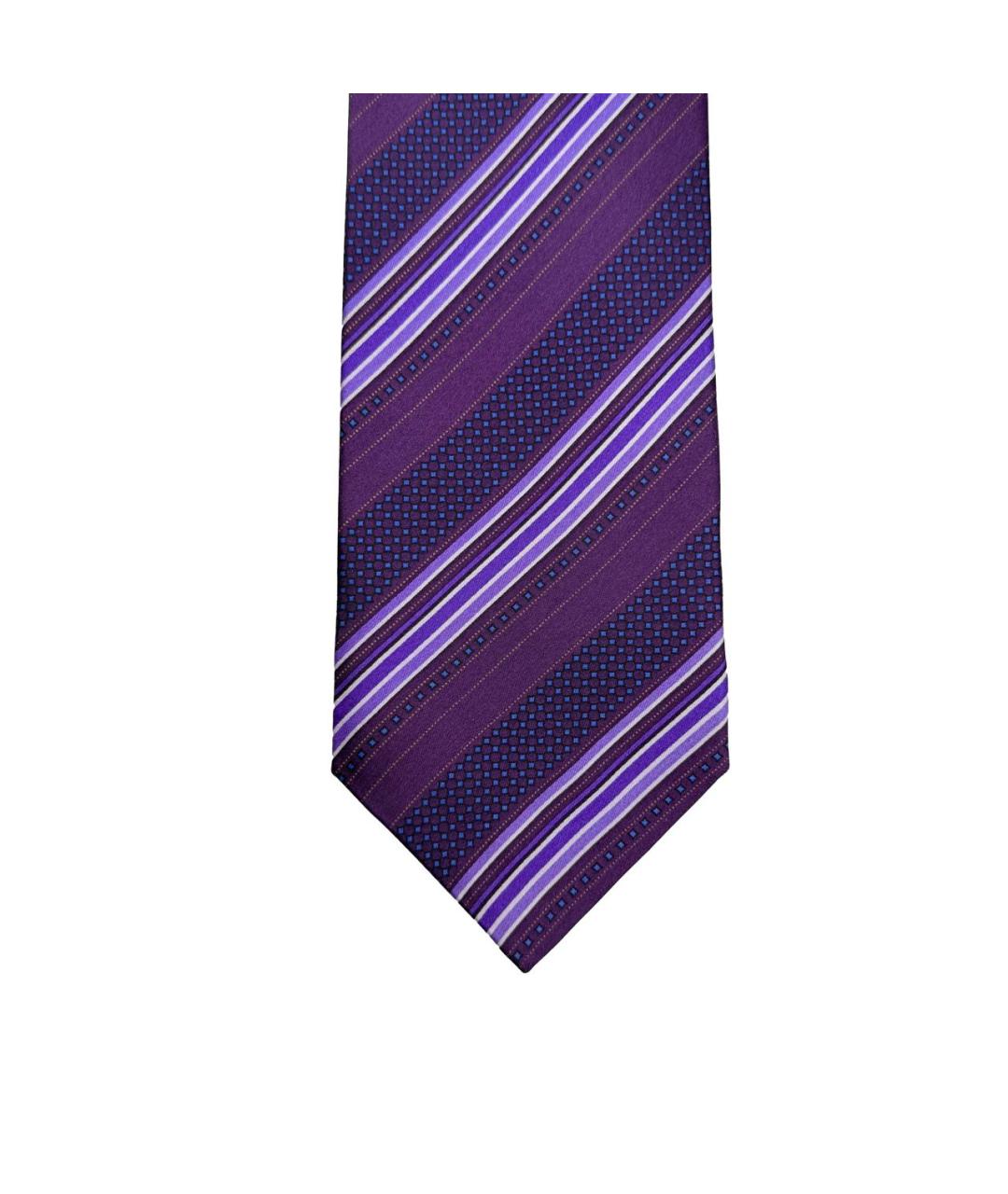 ZILLI Фиолетовый шелковый галстук, фото 2