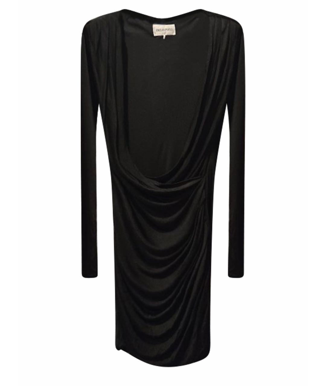 EMILIO PUCCI Черное вискозное коктейльное платье, фото 1