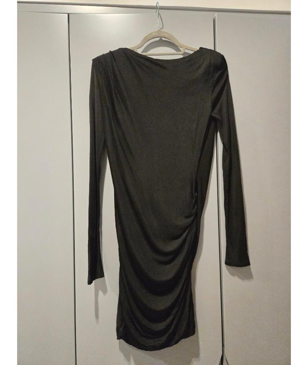 EMILIO PUCCI Черное вискозное коктейльное платье, фото 6