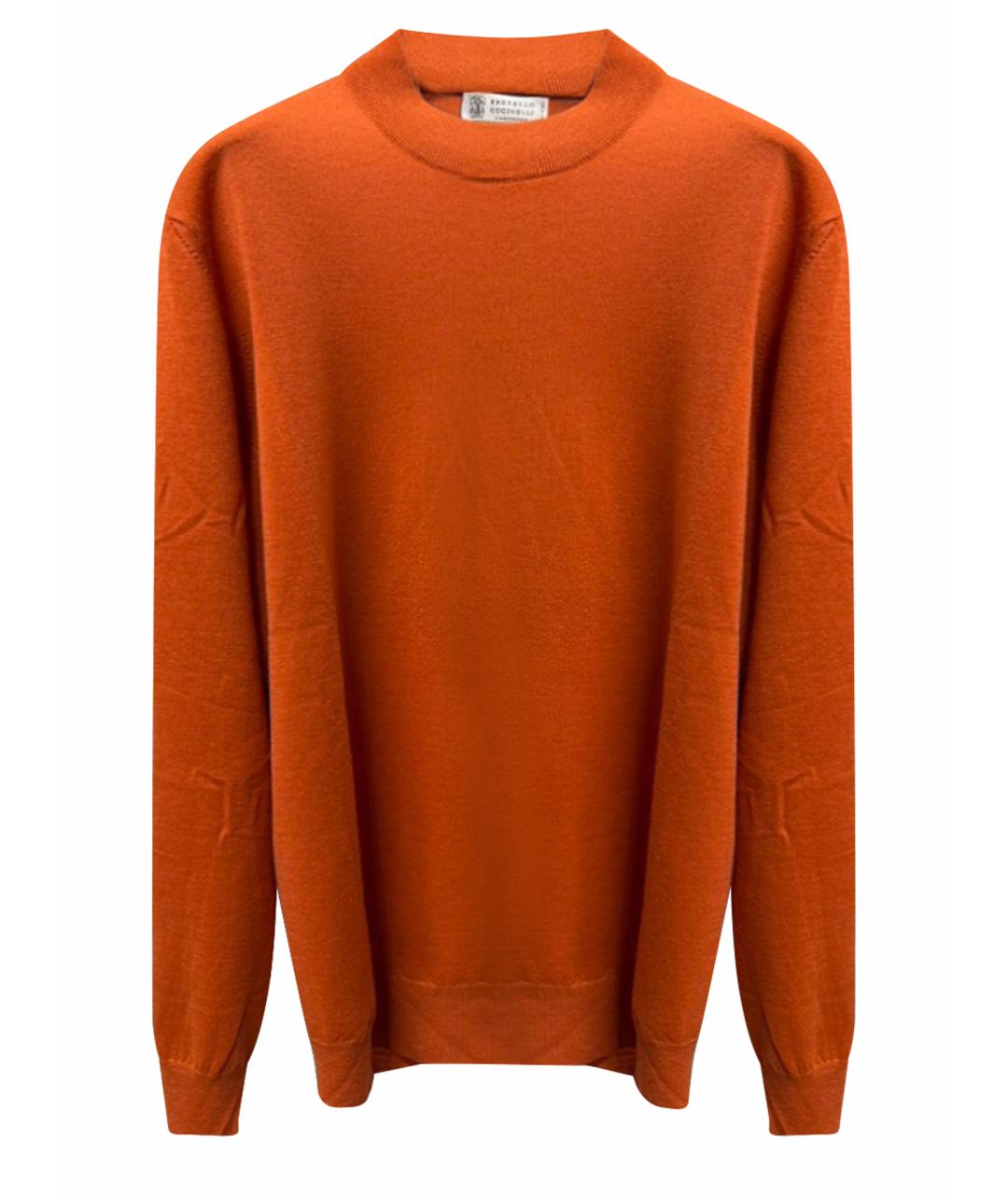 BRUNELLO CUCINELLI Оранжевый джемпер / свитер, фото 1
