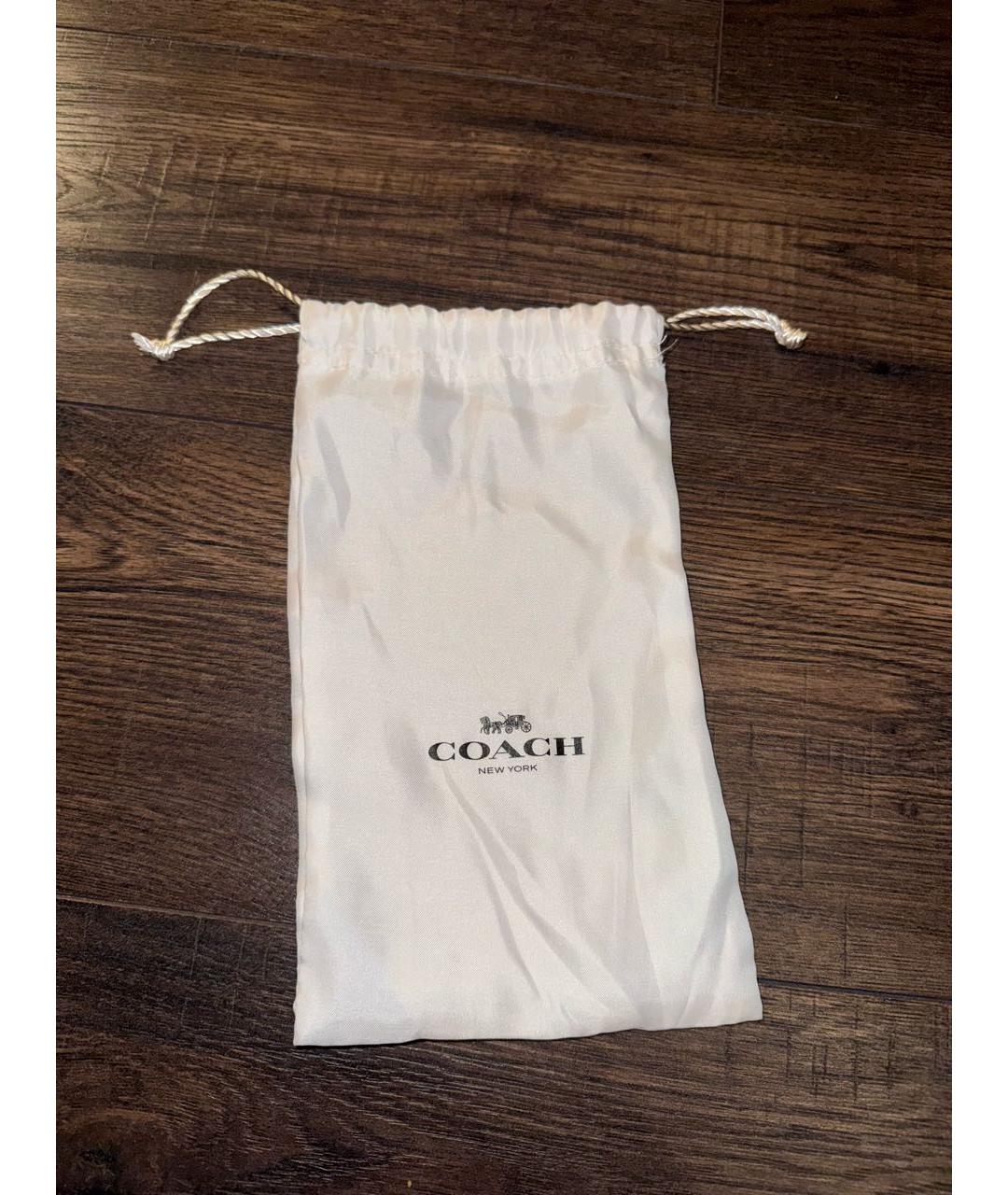 COACH Голубой кожаный кошелек, фото 6