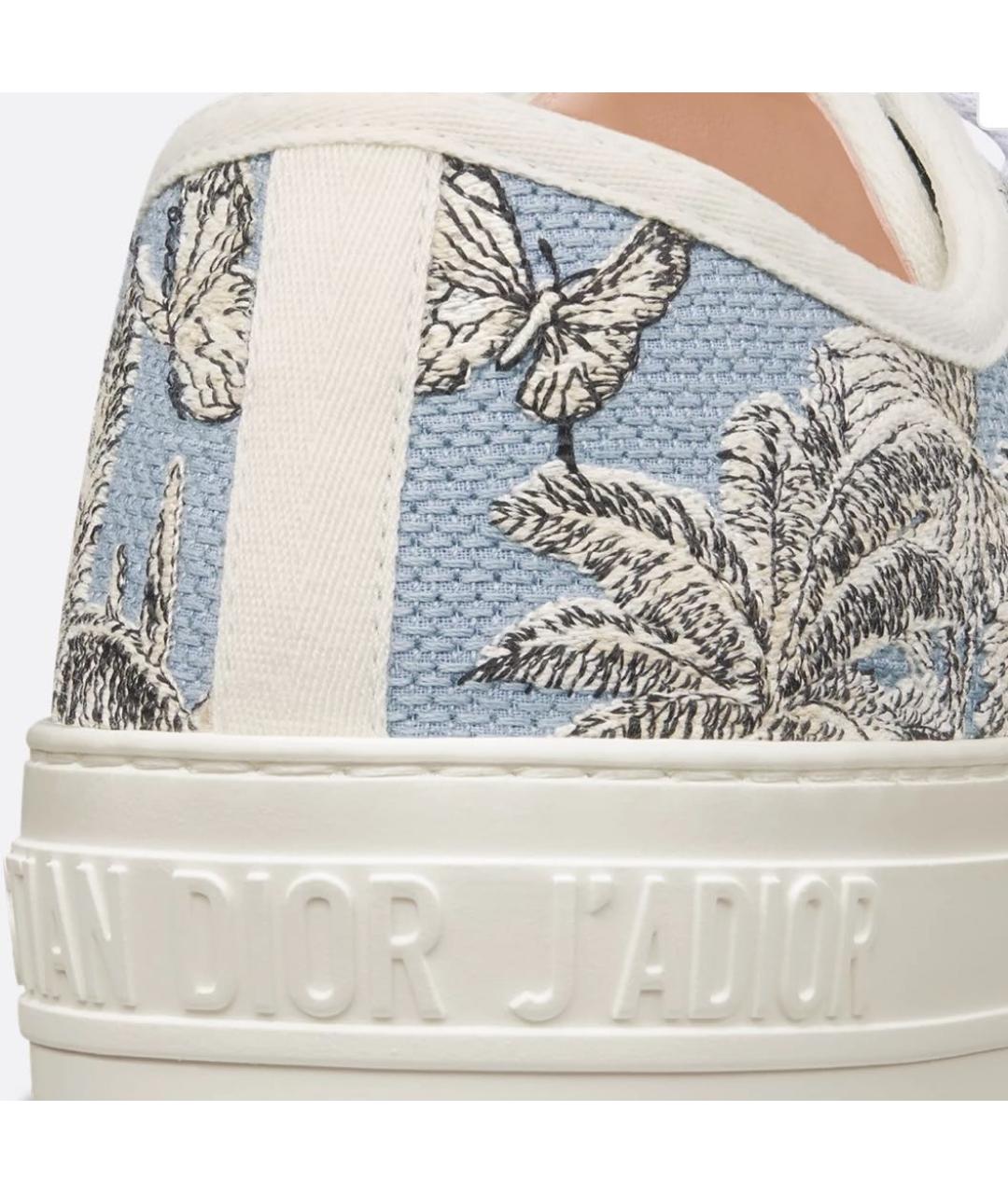 CHRISTIAN DIOR Голубые текстильные кеды, фото 3