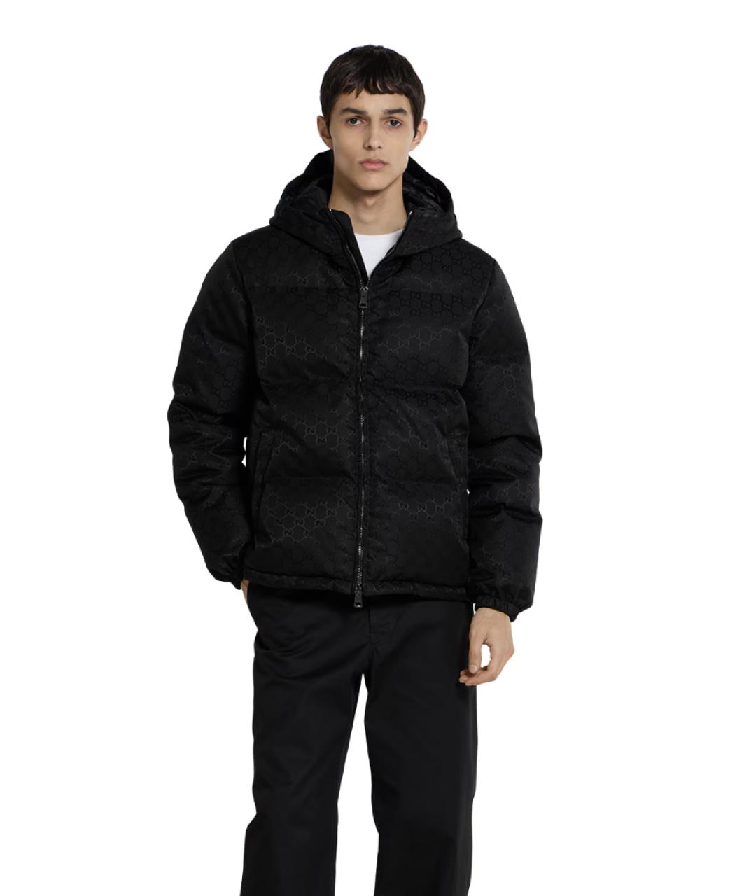 GUCCI Черный полиамидовый пуховик, фото 3