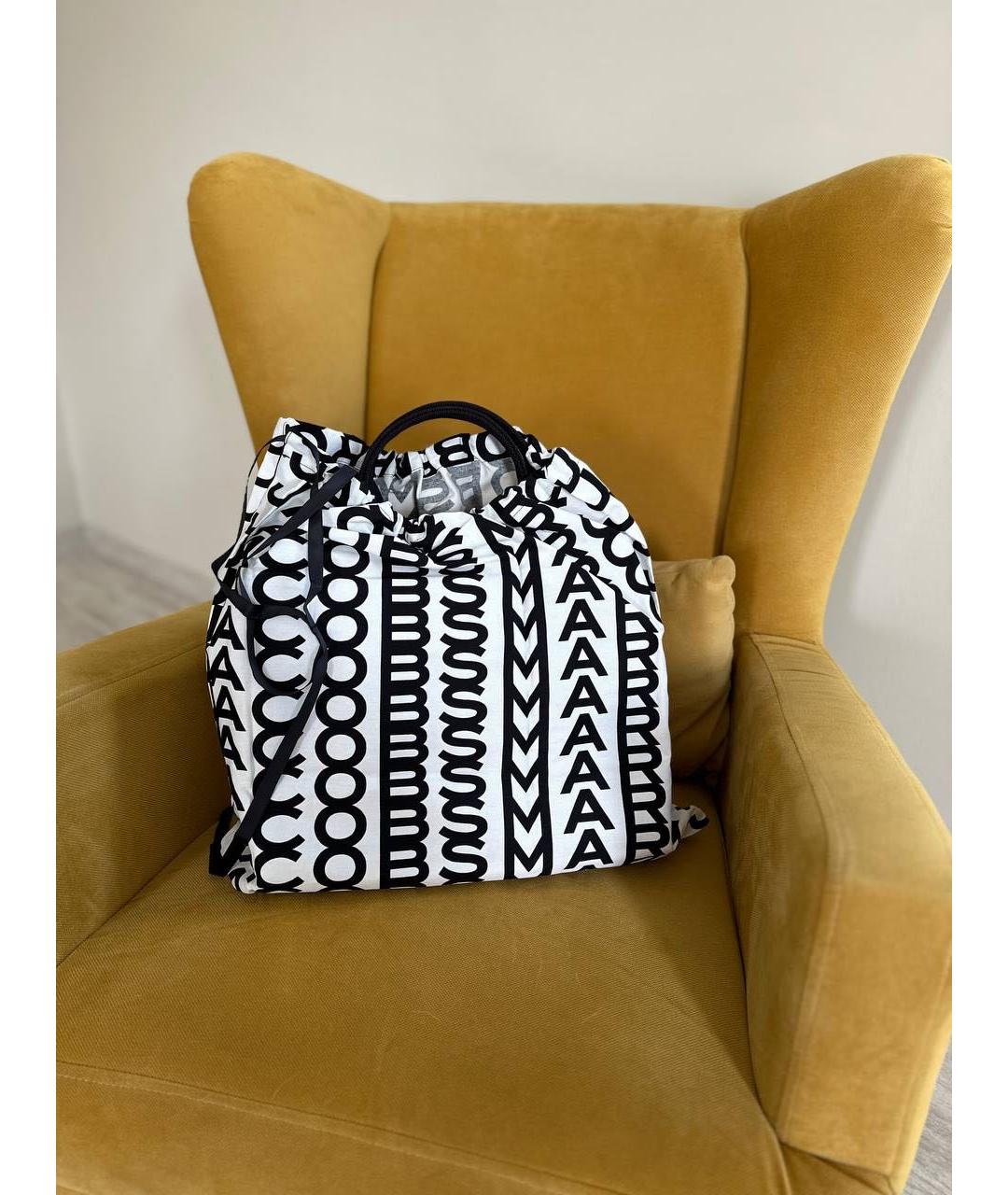 MARC JACOBS Черная тканевая сумка с короткими ручками, фото 5