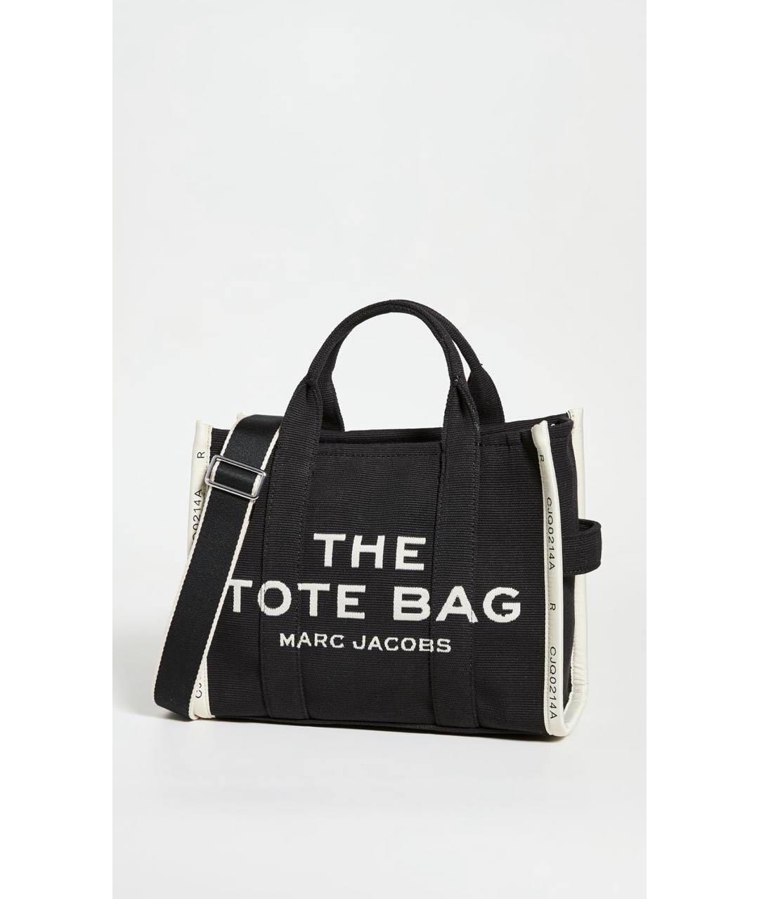 MARC JACOBS Черная тканевая сумка с короткими ручками, фото 9