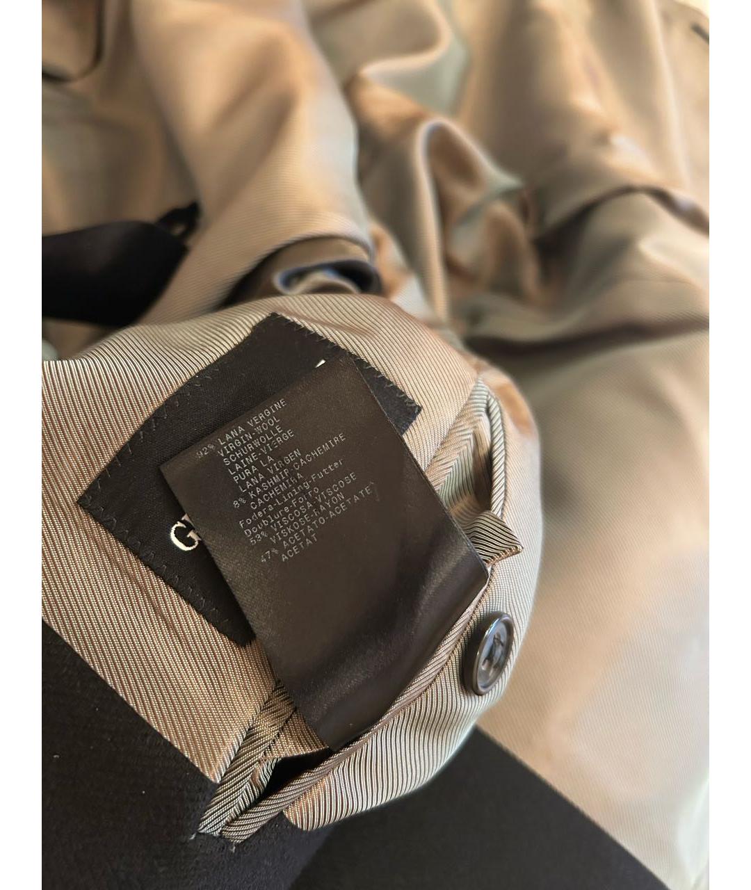 GIORGIO ARMANI Черное шерстяное пальто, фото 5