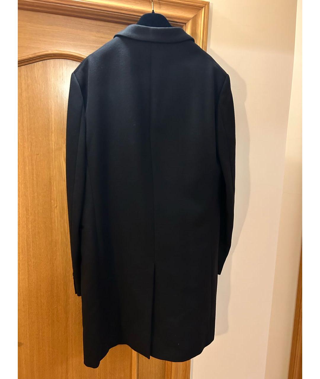GIORGIO ARMANI Черное шерстяное пальто, фото 2