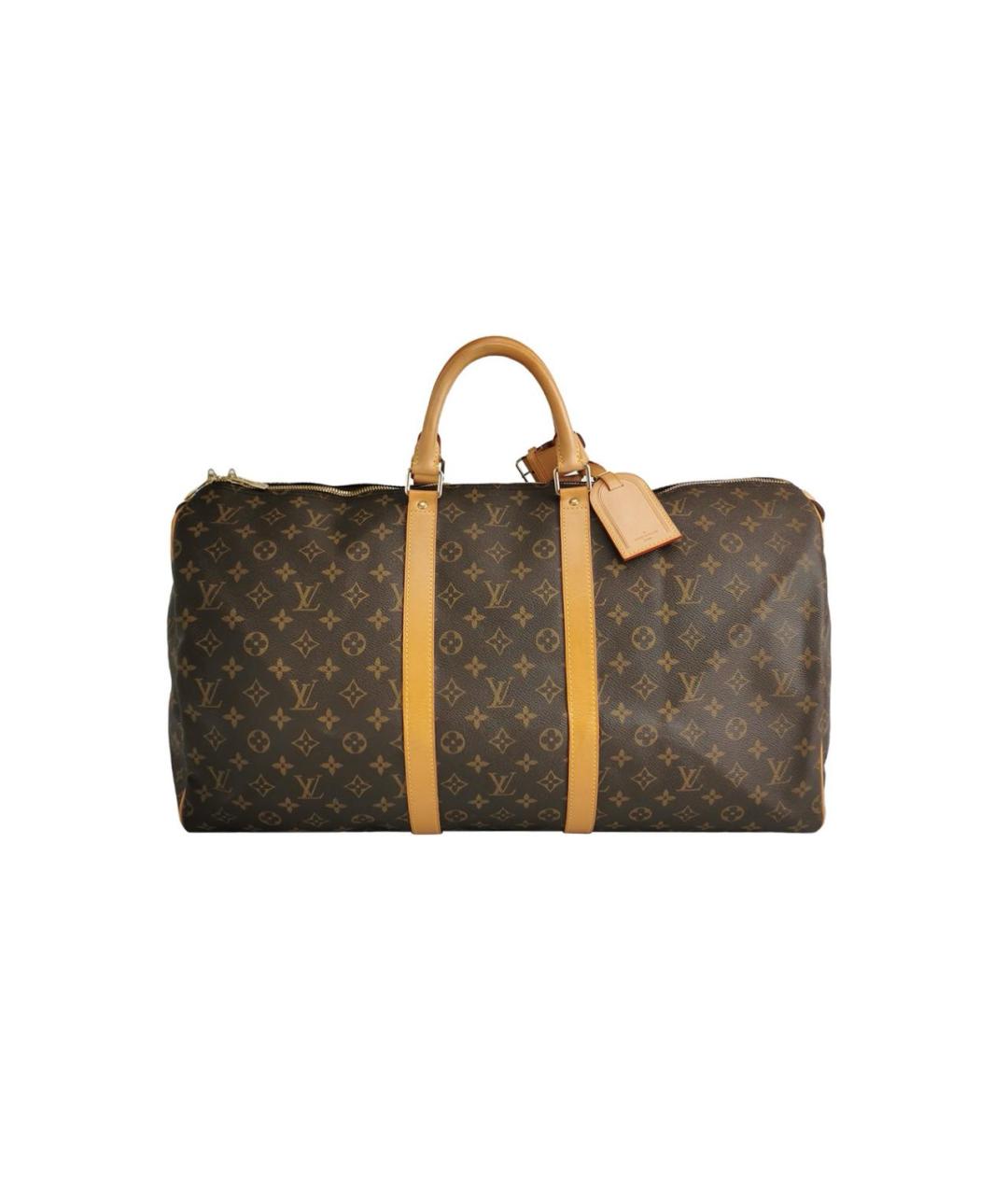 LOUIS VUITTON Коричневая дорожная/спортивная сумка, фото 9